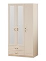 Dulap pentru haine, Rabi, Rb-176, 105x210x52 cm, Alb mat