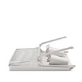 Scurgator de vase cu suport tacamuri, pliabil, Brabantia, SinkSide, 51x42x33 cm, aluminiu, gri deschis