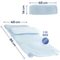 Covoras pentru cada cu perna lombara Maximex, Bath, 80x40x2 cm, poliester, albastru