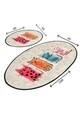 Set 2 covorase de baie Baby Cats, Chilai, 50x60 cm/60x100 cm, multicolor