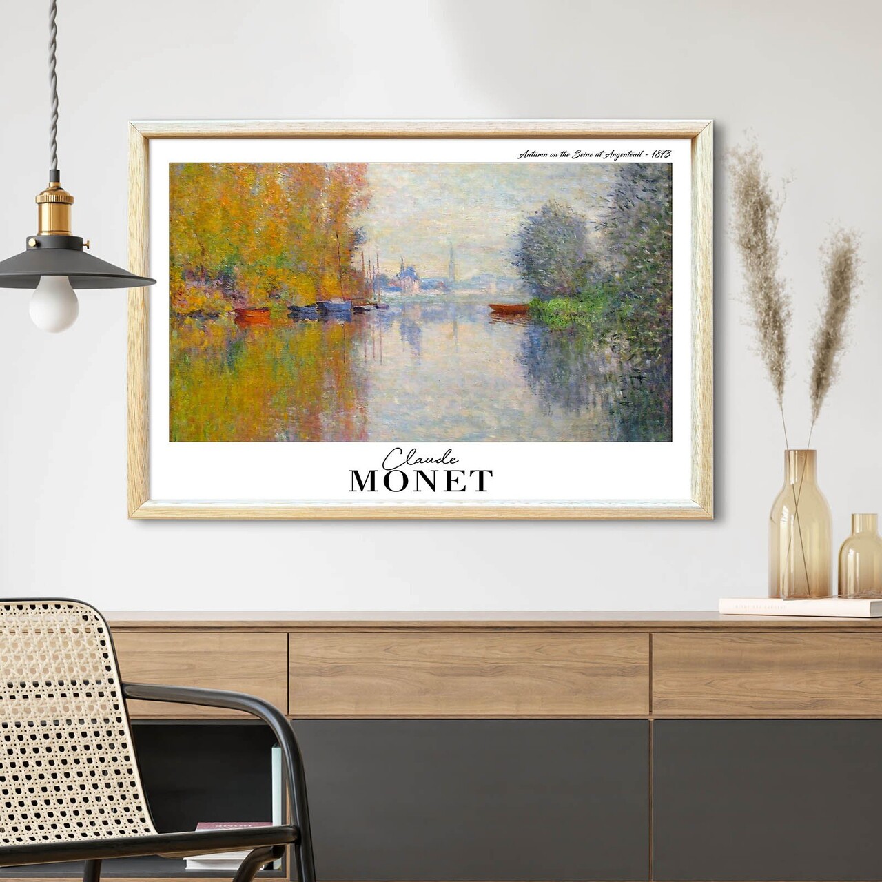 Tablou decorativ 4262AHSMONET-002 Fundal: 100% MDF (Grosime: 27 mm) Multicolor