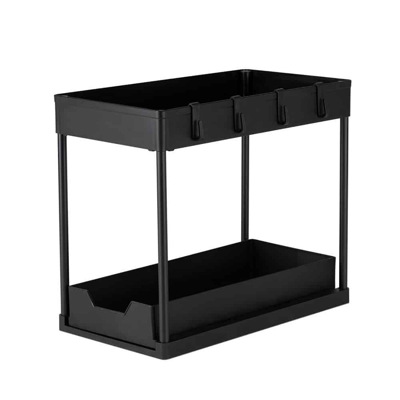 Organizator pentru dulap Berlinger Haus, Black Rose, 40x22x33.5 cm, plastic, negru - imagine 5