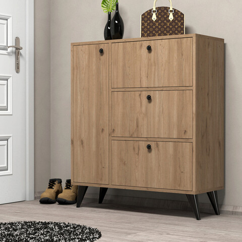 Pantofar, mezza, bella 1802, 90x105x35 cm, stejar