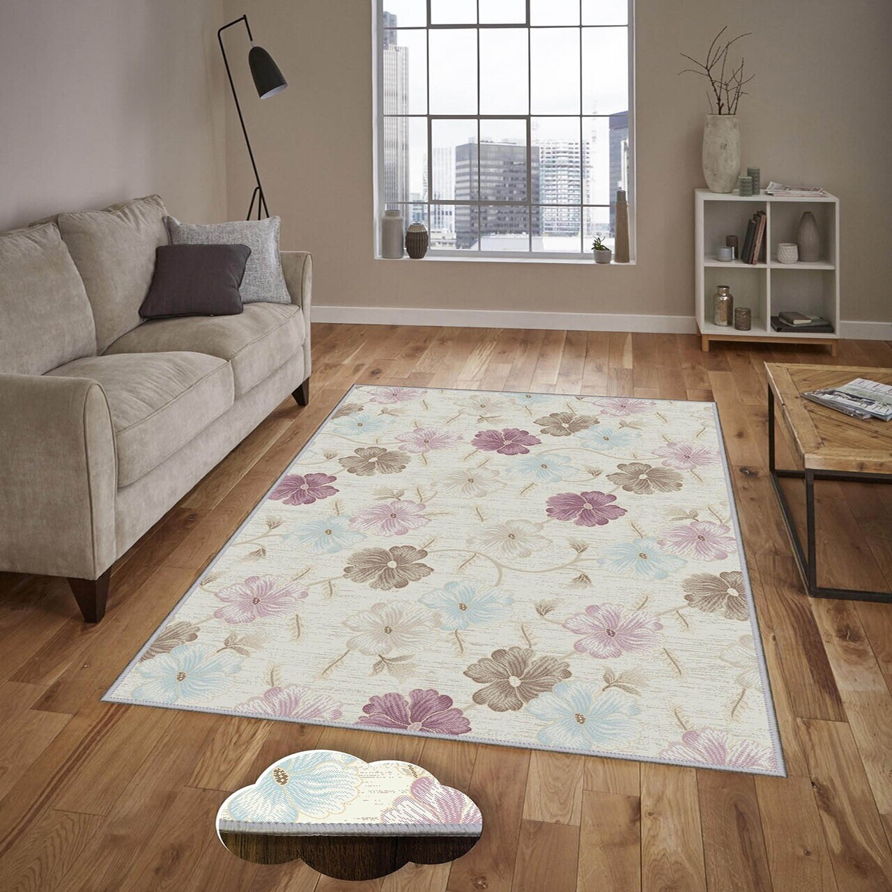 Covor Eexfab981 100x150 cm Poliester Multicolor