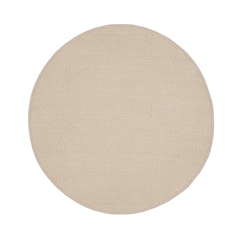Covor de exterior Savan Outdoor, Bizzotto, Ø 150 cm, polipropilena, lucrat manual, bej