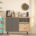 Dulap multifunctional, Locelso, RE2-SA, Stejar / Antracit