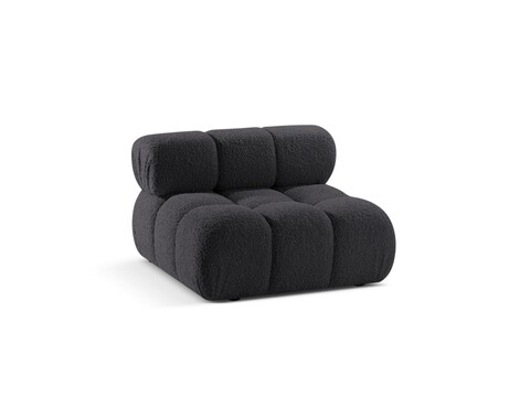 Modul pentru canapea, 1 loc, Bellis-213, Micadoni Home, 94x94x70 cm, tesatura boucle, grafit
