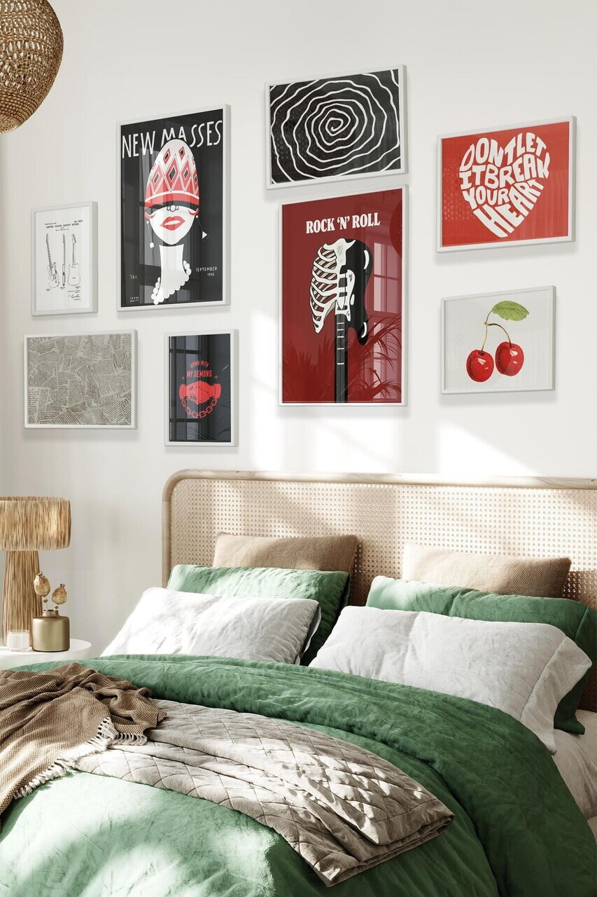 Tablou decorativ, Çgs-001-White-Byk, Lemn masiv, Față: 100% PVC STICLĂ, Multicolor