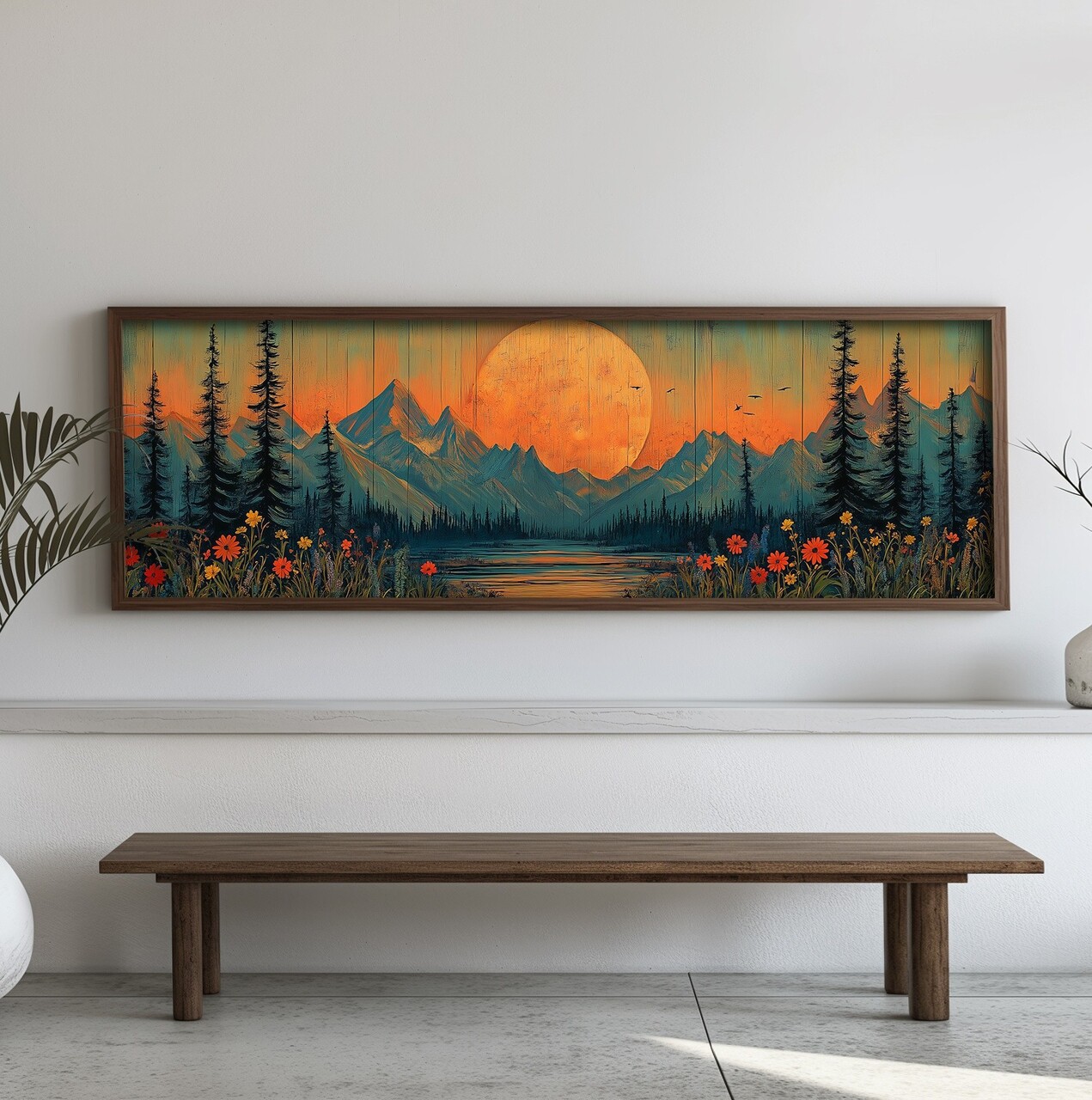 Tablou decorativ EMR061 Lemn Multicolor