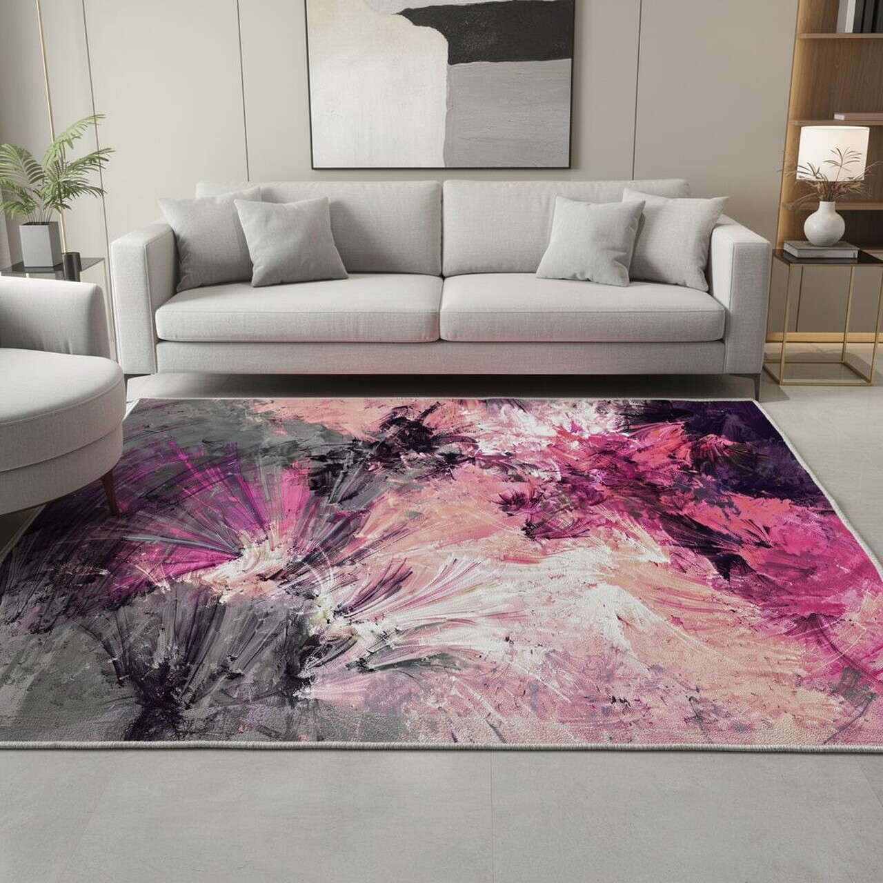Covor Hmnt762 140x220 cm Poliester Multicolor