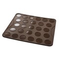 Tava pentru fursecuri/macarons Vanora, 29x26x0.3 cm, silicon, maro
