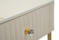 Set 2 masute inalte Wedding, Mauro Ferretti, 45x90 cm, lemn de pin/MDF/metal, crem/auriu