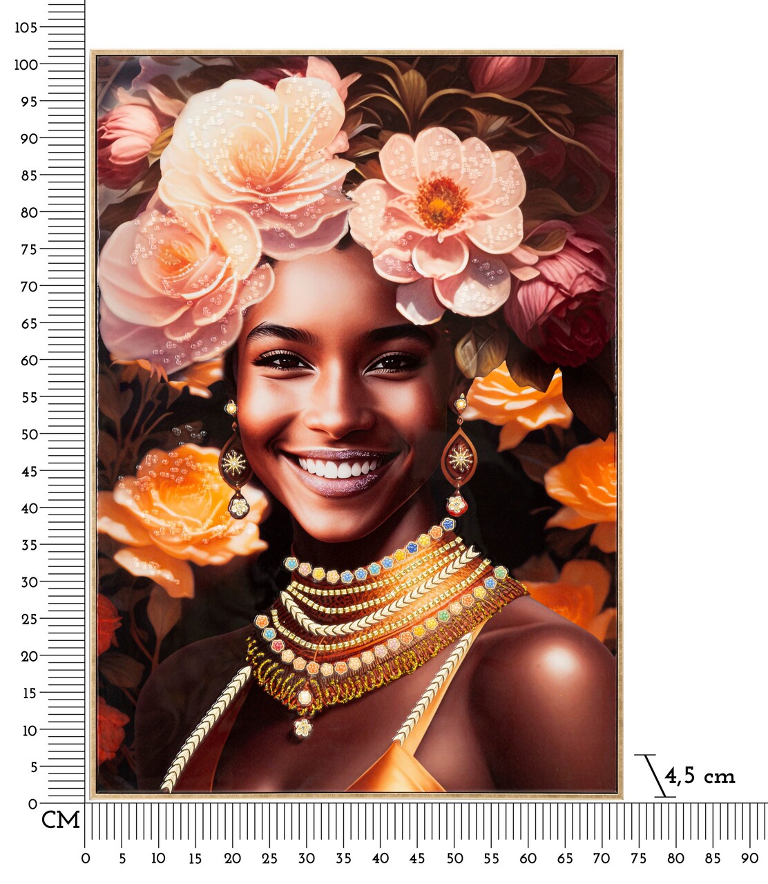 Tablou decorativ Zena -B, Mauro Ferretti, 72x102 cm, canvas pictat/lemn de brad, multicolor - 1 | YEO