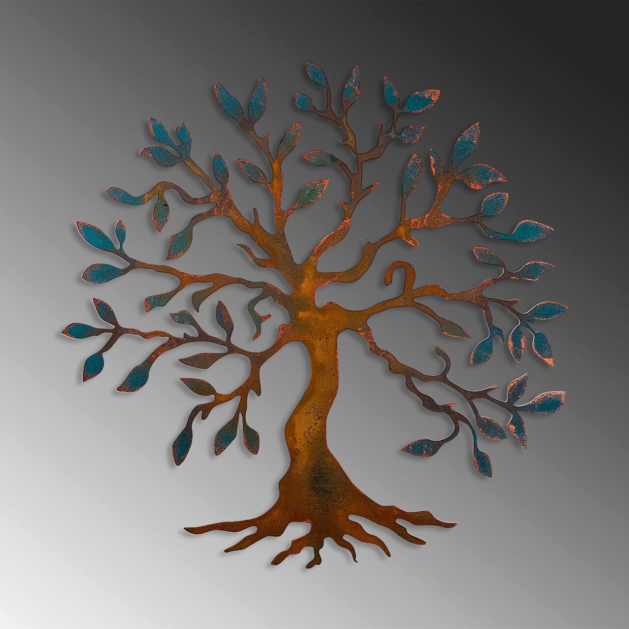 Decoratiune de perete, Tree, 60 x 60 cm, Multicolor - view 4