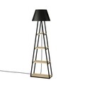 Lampadar Pal, Decortie, 45x45x167 cm, bej/negru