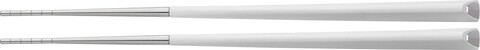 Set 2 betisoare chinezesti din inox French Style, Jean Dubost, alb