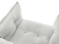 Fotoliu, Canna, Mazzini Sofas, 90x100x88 cm, catifea, argintiu
