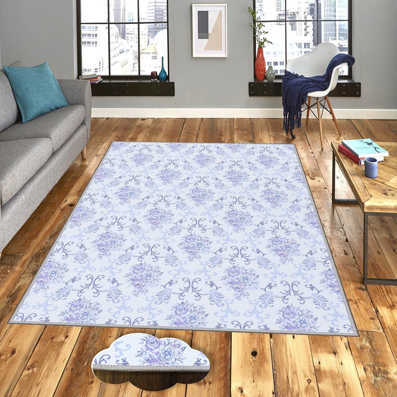 Covor Eexfab1144-1 80x300 cm Poliester Multicolor