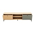 Comoda TV, Tuvalle, Tuval 073, 180x50x38 cm, Stejar / Antracit