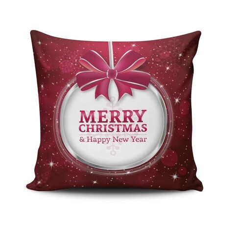 Perna decorativa, Christmas NOELKRLNT-18, 43×43 cm, policoton, multicolor Christmas