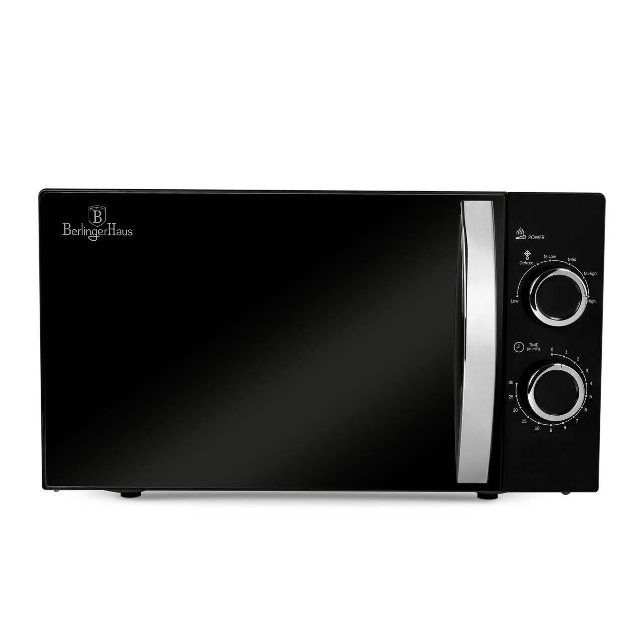 Cuptor cu microunde Berlinger Haus, Matte Black, 1200W, 20L, 45.2x26.2x33.5 cm, negru — imaginea 3