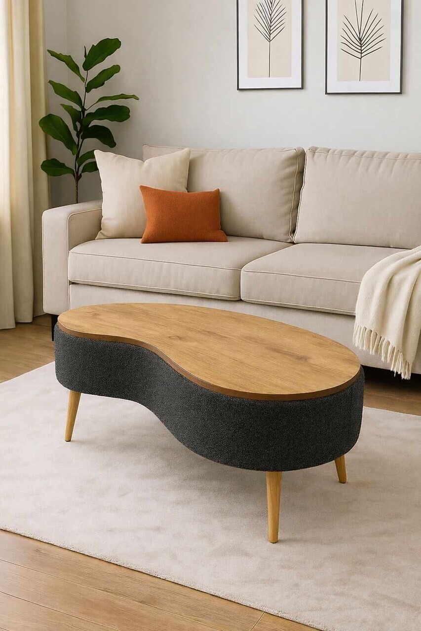 Masuta de cafea, Hanah Home, Vera, 98x45x50 cm, Antracit
