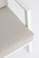 Set mobilier pentru gradina/terasa 4 piese Harley, Bizzotto, aluminiu/tesatura ofelin, alb