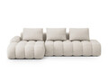 Coltar extensibil stanga 3 locuri, Linz, Cosmopolitan Design, 275x142x84 cm, cotiera dreapta, tesatura structurata, bej