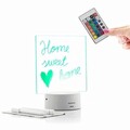 Panou de mesaje si notite cu LED Lemo, InnovaGoods, RGB, USB, 15 x 9.5 x 19 cm