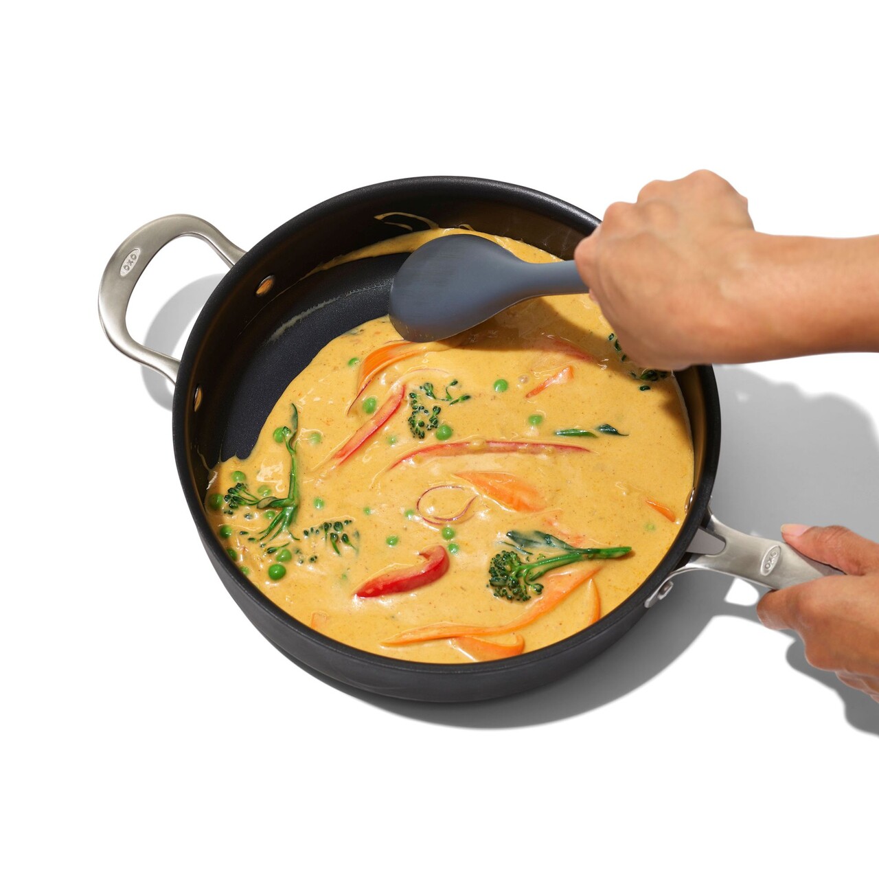 Lingura gatit, silicon, 30,5 cm, "Good Grips", Negru - OXO - imagine 5