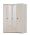 Dulap pentru haine, Rabi, Rb-106, 140x210x52 cm, Alb mat
