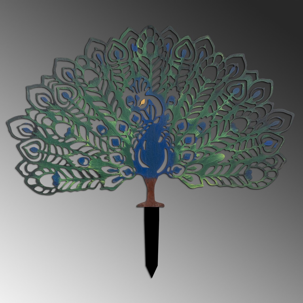Obiect decorativ de grădină, Peacock, 60x38 cm, Multicolor - view 5