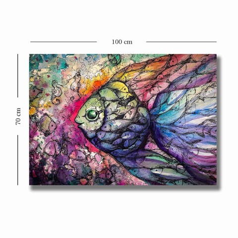 Tablou decorativ, 701002021C-016, Canvas, 70 x 100 cm, Multicolor