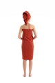 Set prosoape de baie, DC Home, Muslin, Bumbac, Caramiziu