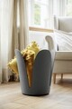Scaunel pentru baie Comiso, Wenko, 44.5x46 cm, plastic/poliuretan, antracit