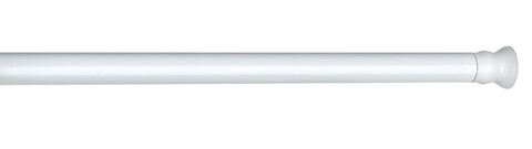 Bara extensibila pentru perdeaua de dus, Wenko, Strong White, 110 – 185 cm, 2 cm Ø, aluminiu, alb