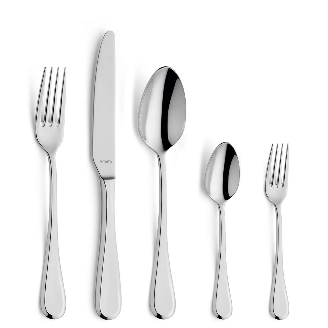 Set tacamuri 84 piese Amefa, Drift, inox 18/10, argintiu — imaginea 2