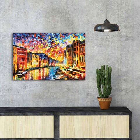 Tablou decorativ, famousart-081, canvas, dimensiune: 45 x 70 cm, multicolor