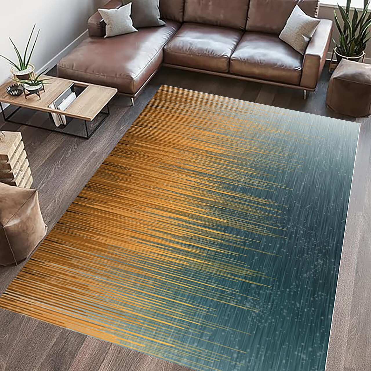 Covor cu print, Fushion, Heinner, 200x300 cm, poliester, multicolor