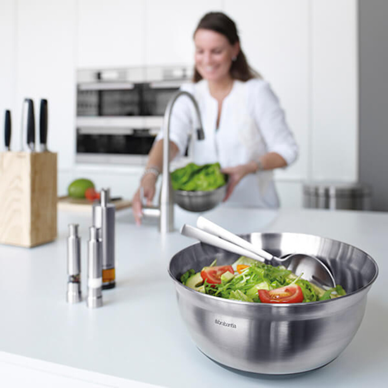 Bol pentru mixat, Brabantia, Matt, 26.2x12.6 cm, 3 L, inox, argintiu mat - 1 | YEO