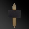 Aplica de perete, 612 - A, Opviq, 22 x 10 x 75 cm, 1 x E27, 40W, negru/auriu