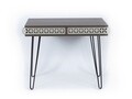 Birou Mingitav Illia No.1, 96 x 51 x 75 cm, PAL/metal, walnut/negru