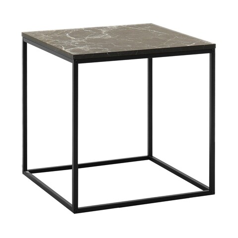 Masuta, Adore, SHP-950-QQ-1, 50x52x50cm, PAL melaminat, Negru / Marmură 50x52x50cm imagine noua 2022