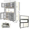 Dulap multifunctional, Comforty, Grano 140, Alb