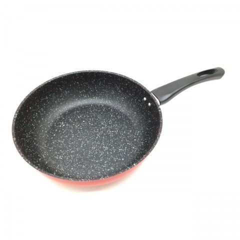 Tigaie delis, vanora home, 24 x 6.5 cm, otel carbon, negru/rosu