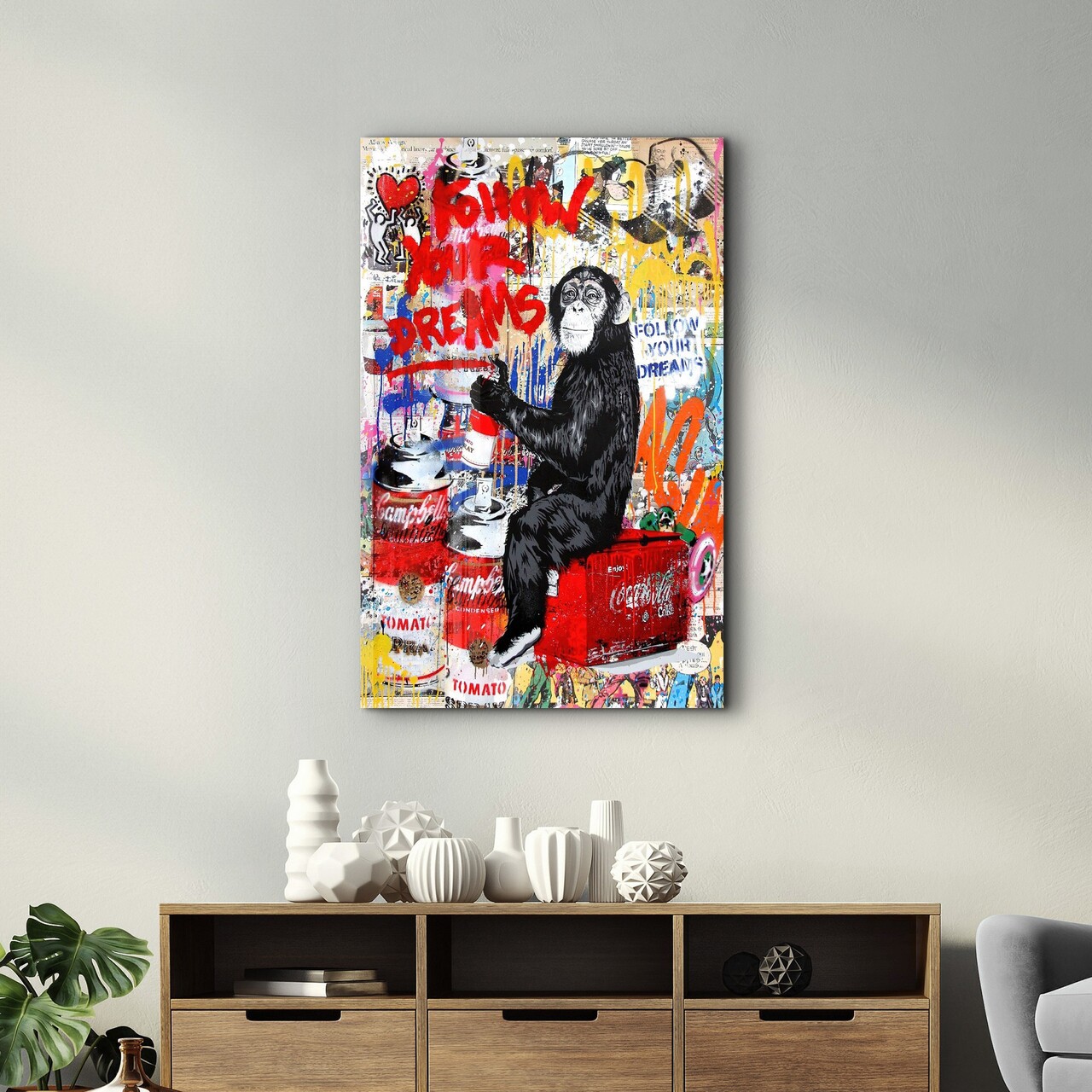 Tablou decorativ, CAM-6014, Dimensiuni: 70 x 110 cm, Multicolor - view 3