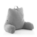Perna pentru citit cu cotiere Huglow, InnovaGoods, 90 x 45 cm, bumbac/poliester, gri