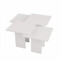 Masuta pentru living, Homitis, Grade - White, 40x40x45 cm