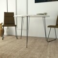 Masa, Comforty, Sandalf 801CMY2930, 90 x 75 x 90 cm, pal melaminat, alb lucios
