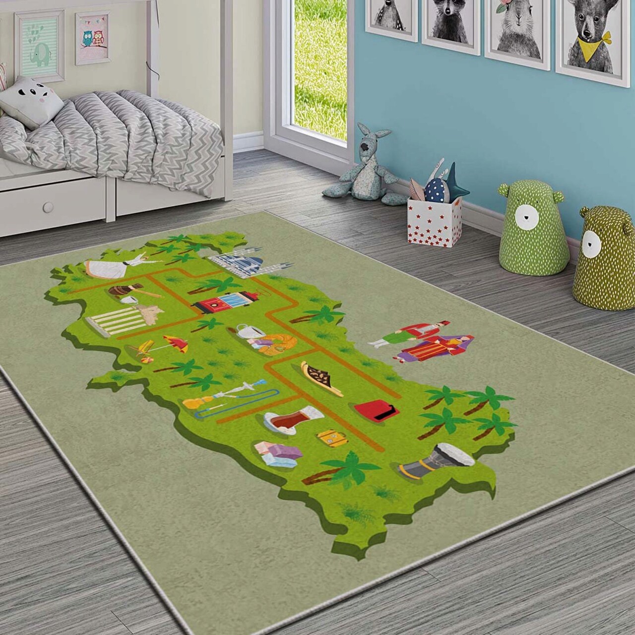 Covor HMI KDC-84 80x140 cm Poliester Multicolor